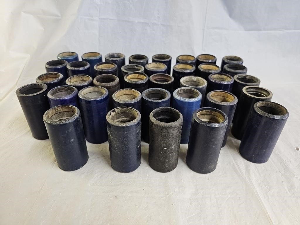 37 Antique Edison Moulded Cylinder Records