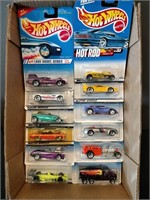 Flat of Hot Wheels