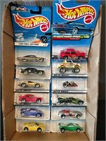 Flat of Hot Wheels