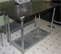 Green World stainless steel work table, 2'x4'