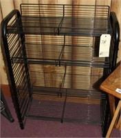 black wire shelf unit, 24" wide