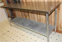Green World stainless steel work table, 2'x6'