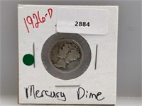 1926-D 90% Silv Mercury Dime