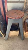Metal Saw / Tool Base w/ Wooden Top