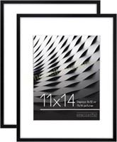 11x14 Picture Frame in Black - Set of 3