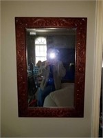 Beautiful wooden carved framed mirror