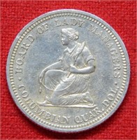 1893 Isabella Silver Quarter -- Proof Like