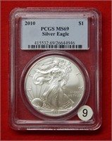 2010 American Eagle PCGS MS69 1 Ounce Silver