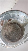 Antique galvanized pail