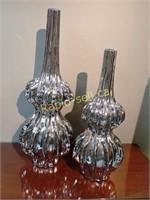 Chrome Glaze Vases