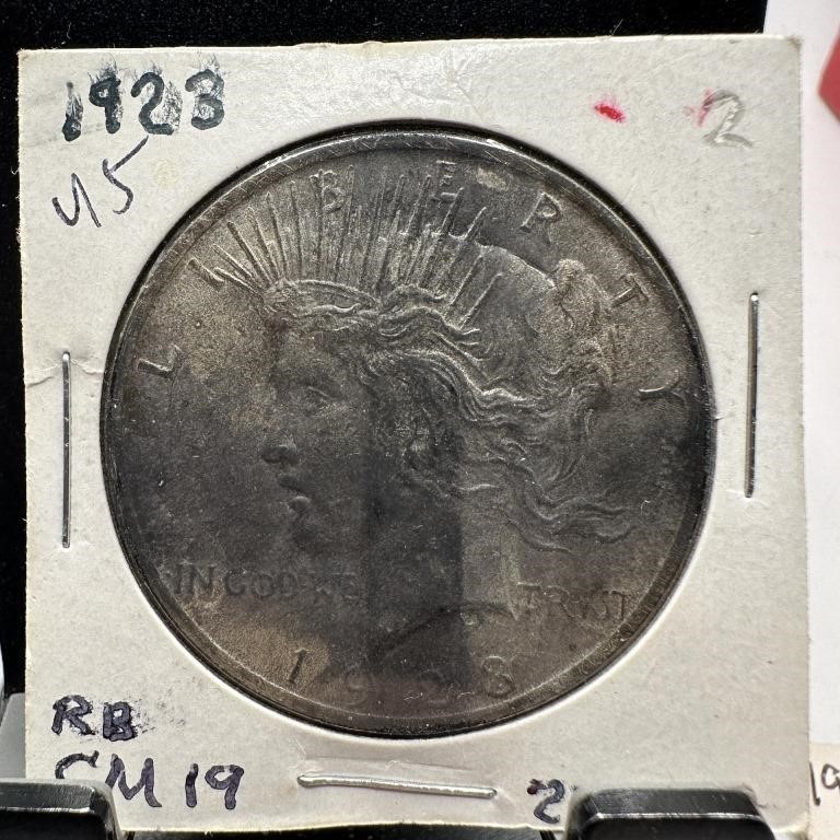 1923 PEACE SILVER DOLLAR