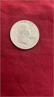 1960 FRANKLIN SILVER HALF DOLLAR