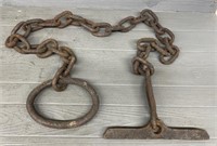 90" Reclaimed Heavy Steel Log Boom Chains