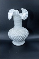Vintage Stylized Milk Glass Vase