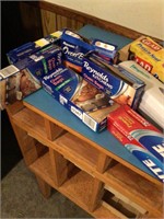 Lot of wax paper, oven bags, etc