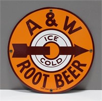 A&W ROOT BEER ADVERTISING SIGN