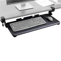TechOrbits Keyboard Tray Under Desk   27  Clamp