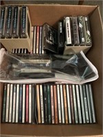 Box of Assorted CD's & Cassettes