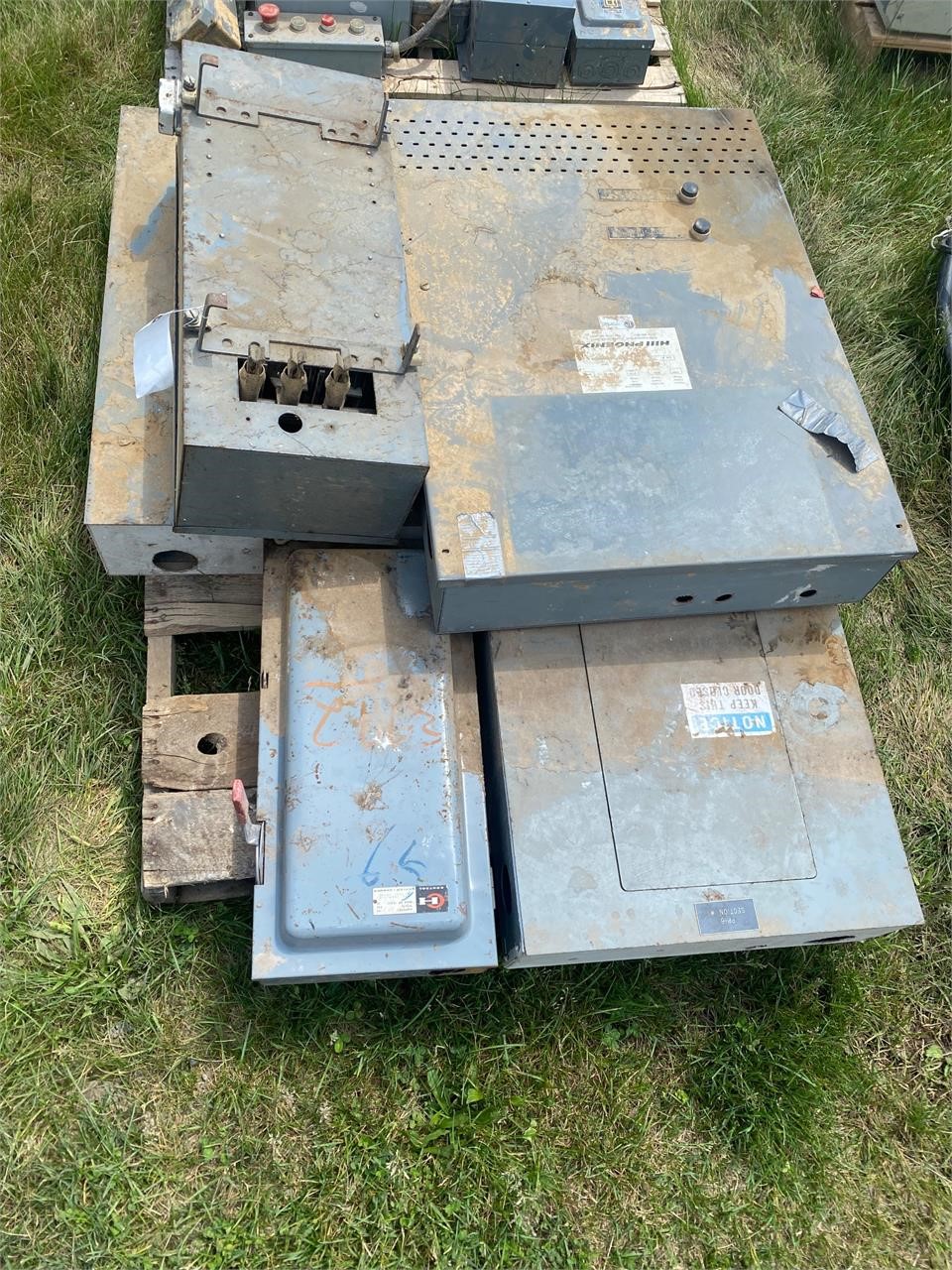 SKID OF ELECTRICAL BOXES