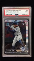 2019 BOWMAN CHROME FERNANDO TATIS JR. ROOKIE PSA 9