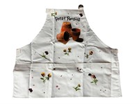 Pots & Pansies Garden Apron, Size Small - NEW