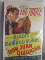 1945 Movie Poster / Don Juan Quilligan