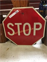 STOP SIGN W/ FRAMED POSTER