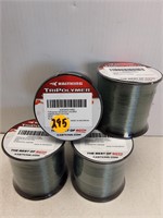 4 SEALED KASTKING GREEN 8LB 319YRD TRIPOLYMER LINE