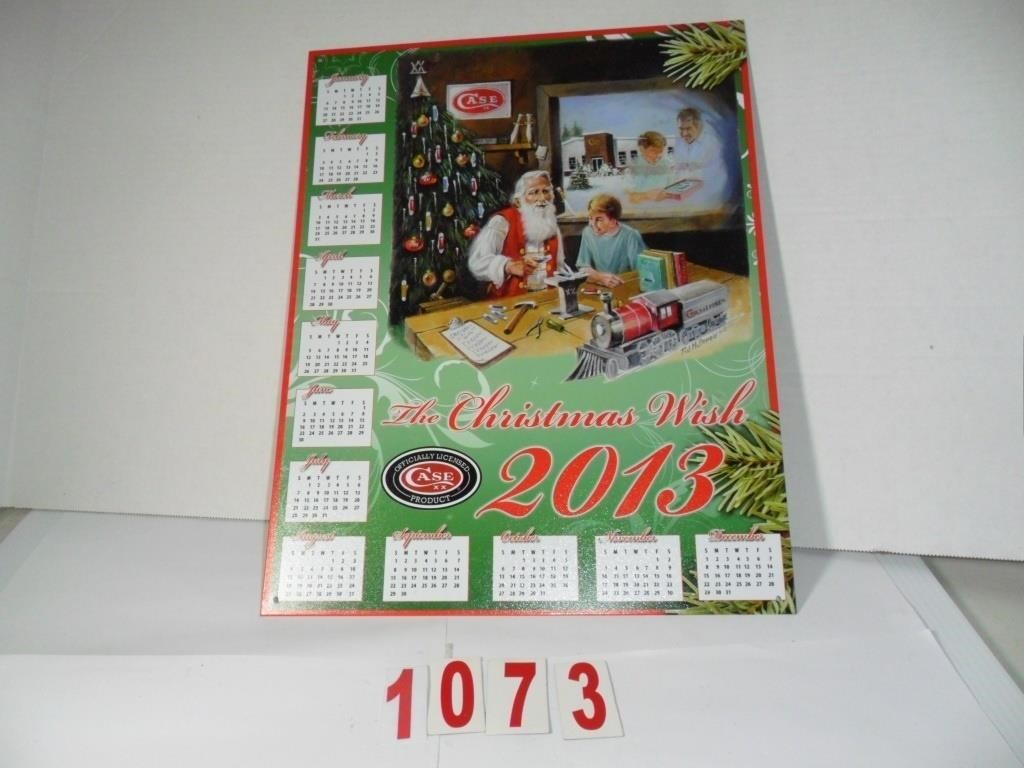 9095 2013 Case Knife Metal Calendar