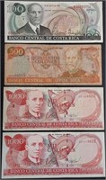 4  Banknotes from Costa Rica