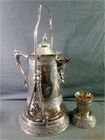19th Century Meriden Silver Plated Quadruple
