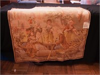 Tapestry made in France depicting men and women