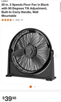 FLOOR FAN (OPEN BOX, POWERS ON)