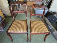 Pair of vintage wood chairs