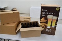 True Blue Beer Equipment Kit w/ 4 Cases of Bottles