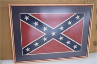 Framed Confederate Flag w/ Signatures