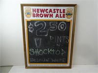 Newcastle Brown Ale Menu Chalkboard Sign 25" x