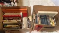 2 boxes of books - mostly vintage, reference