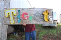 "Tickets" Sign