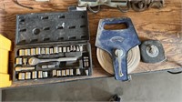 Socket set and two tape measures