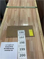 25" x 8' Eucalyptus Butcher Block Counter Top