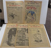 5x The Sporting News Baseball Covers 1958 - 1965