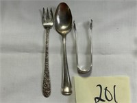 3 Various terling pieces (Alvin)