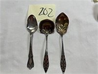 3  Sterling Spoons