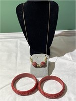Monet Necklace & 2 Bracelets