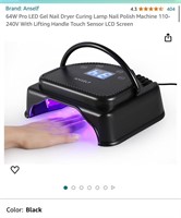 64W Pro LED Gel Nail Dryer Curing Lamp