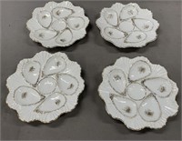 Set of 4 Oyster Plates