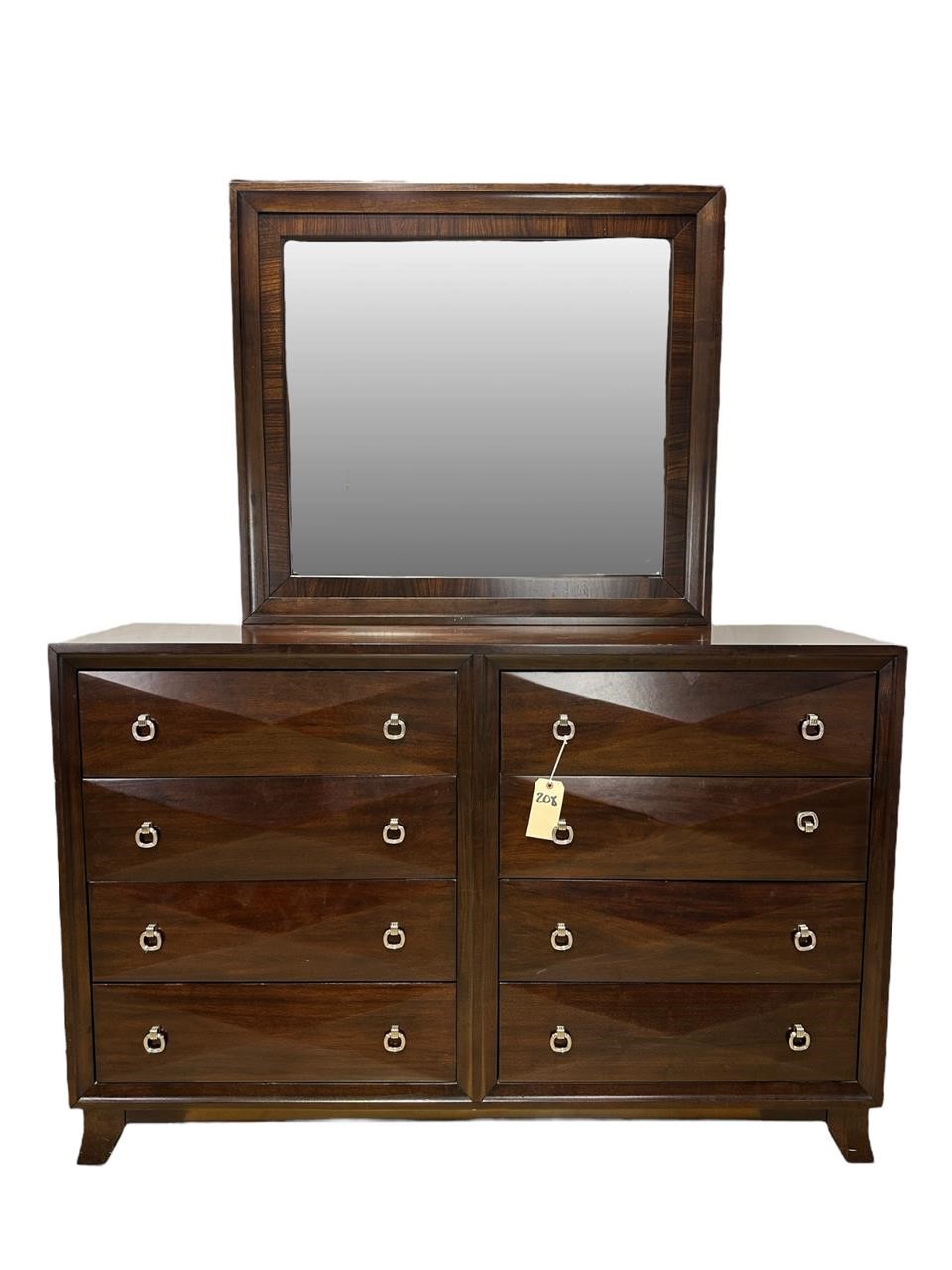 Modern Style Dresser & Mirror