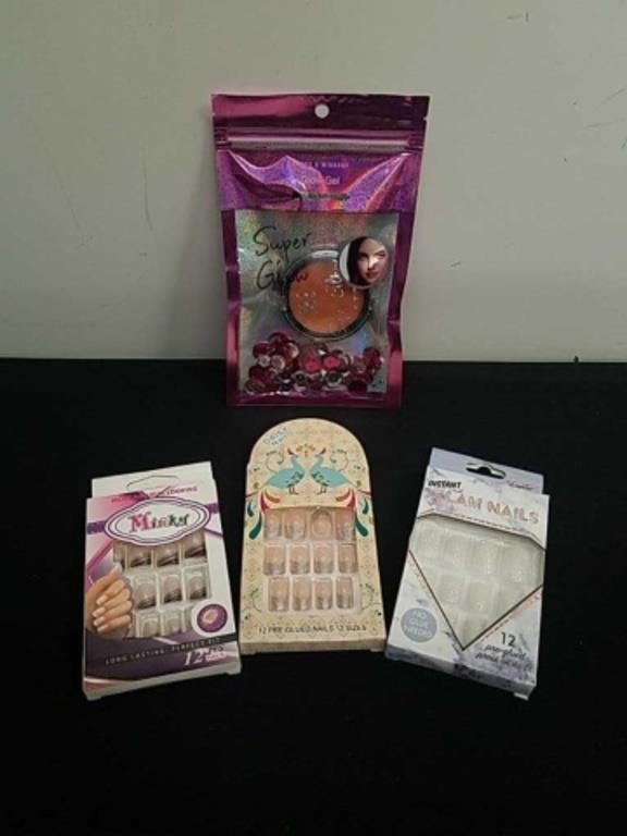 Super glow glow gel and three packages of