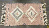 Hand Woven Wool Rug 37"x60”